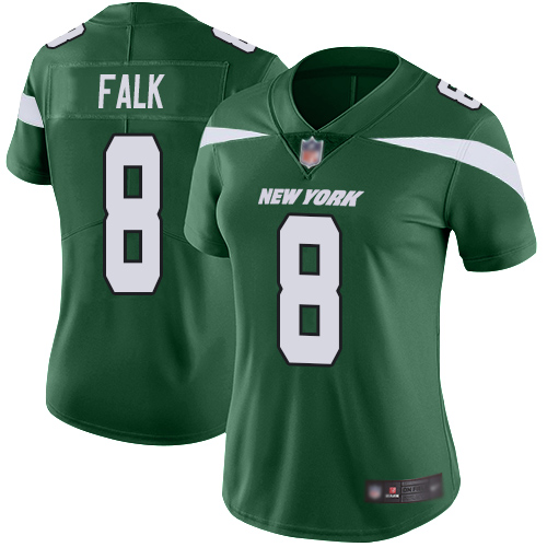 New York Jets Limited Green Women Luke Falk Home Jersey NFL Football #8 Vapor Untouchable->new york jets->NFL Jersey